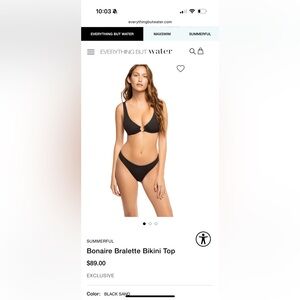 NWT : Summerful Bonaire Bralette Bikini top